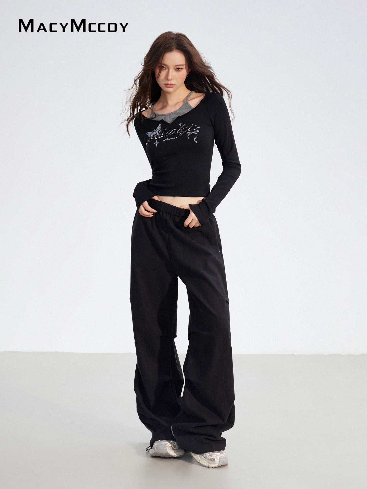 MacyMccoy MMC2025179 Two in one checkered work pants