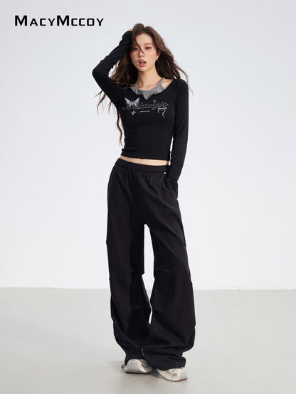 MacyMccoy MMC2025179 Two in one checkered work pants