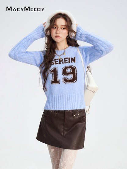 MacyMccoy MMC2025178 Contrasting twisted sweater