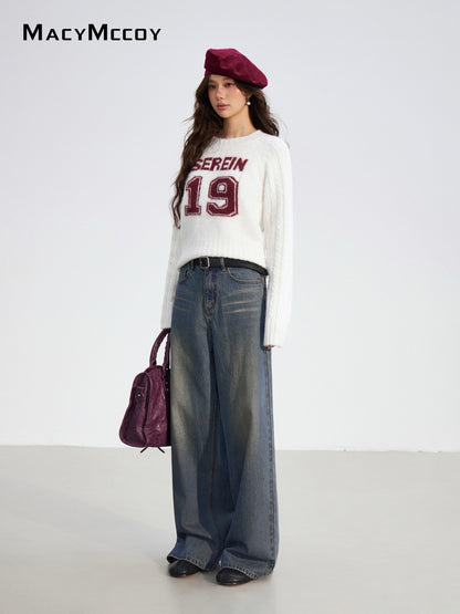 MacyMccoy MMC2025178 Contrasting twisted sweater