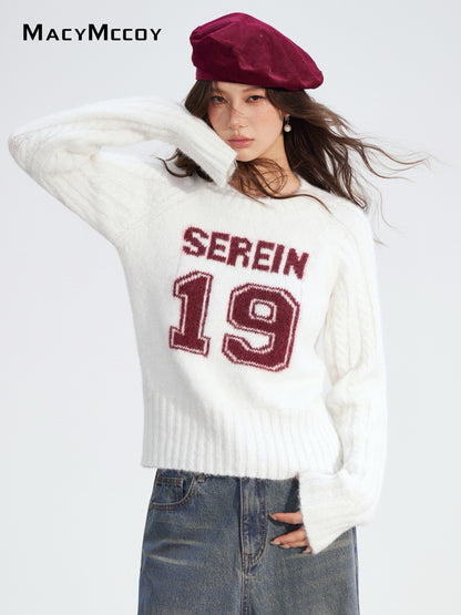 MacyMccoy MMC2025178 Contrasting twisted sweater