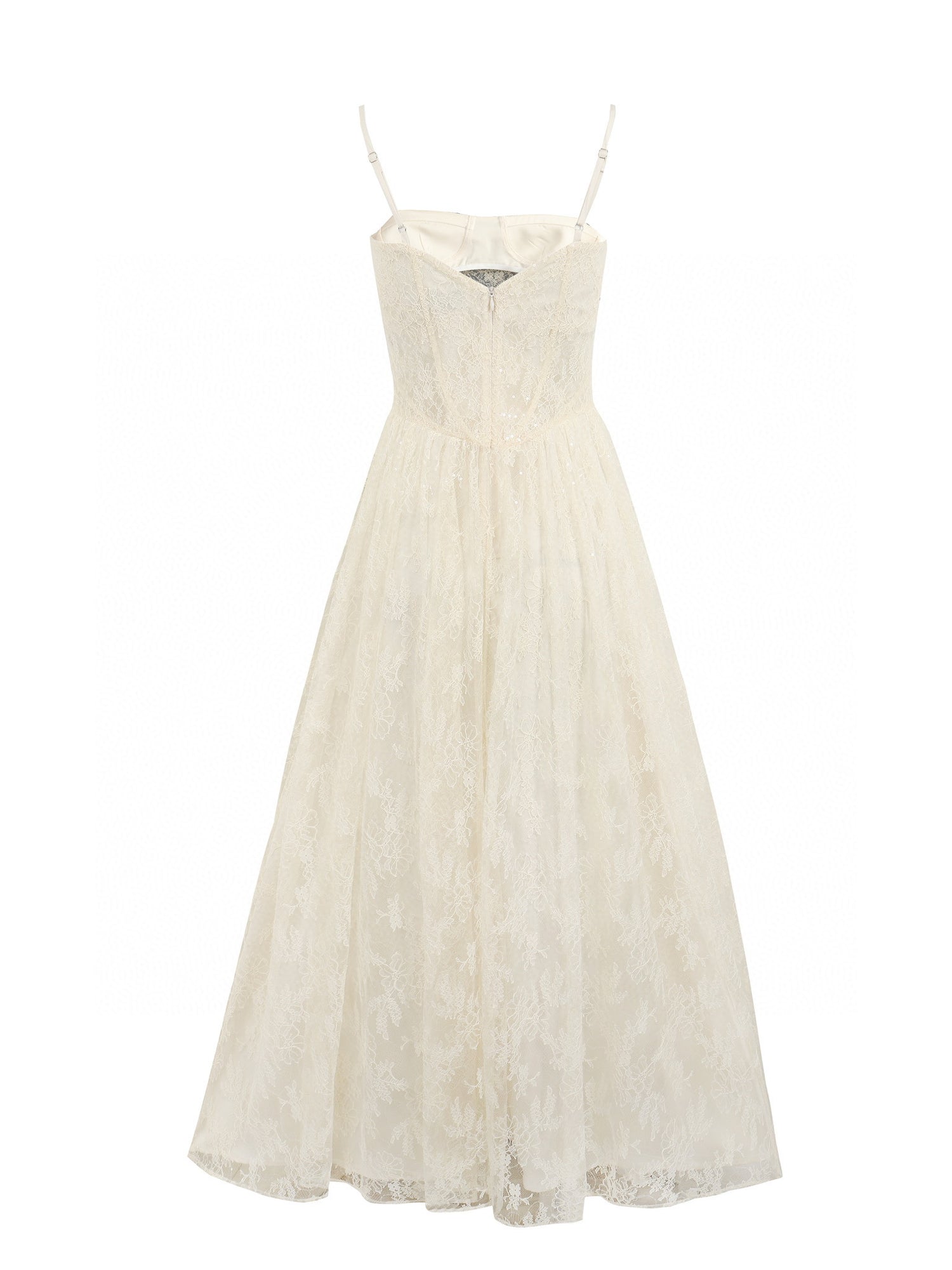 Jean Soo Lace perspective hollow camisole dress
