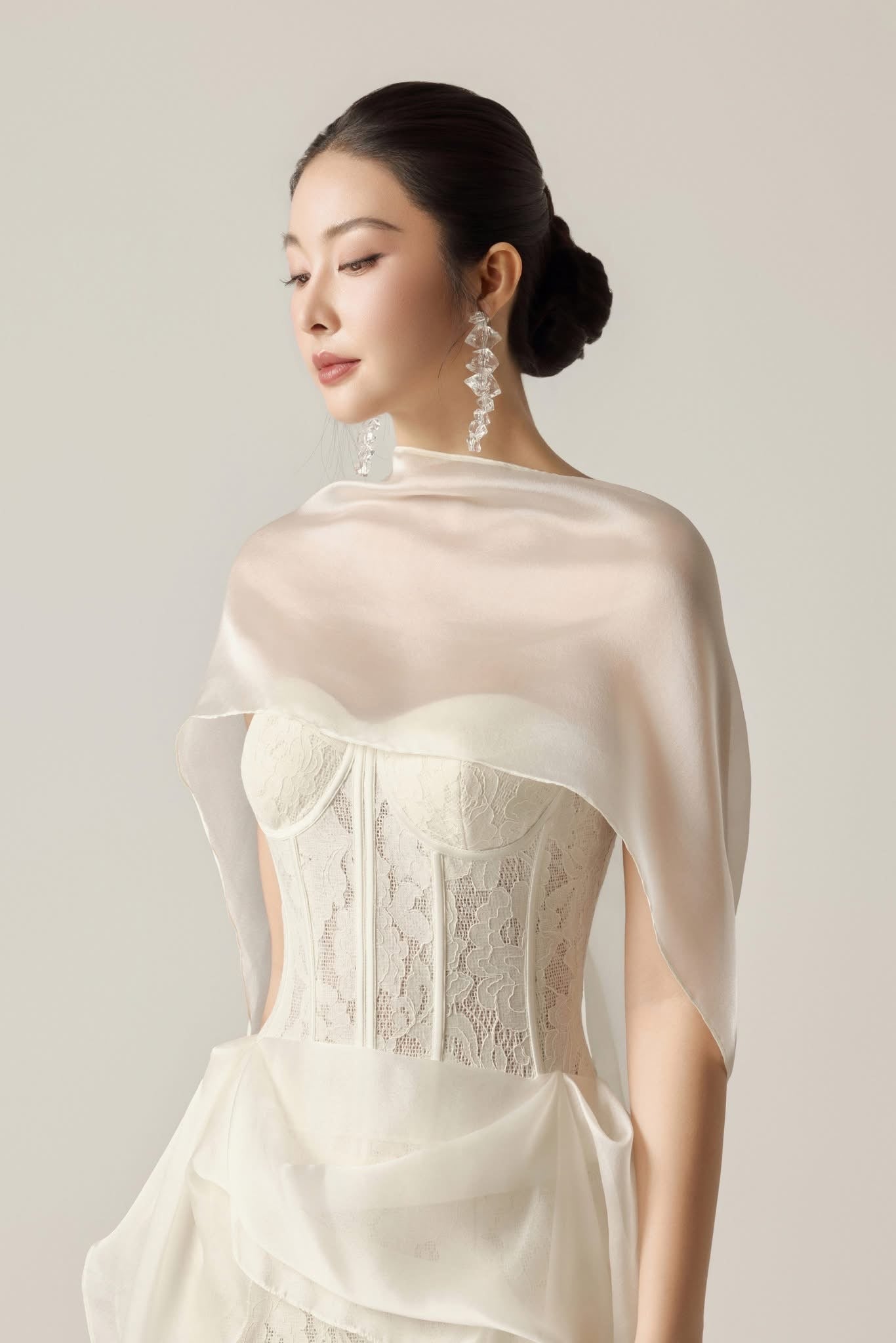 BYDENIO Rachel draping bodycon dress