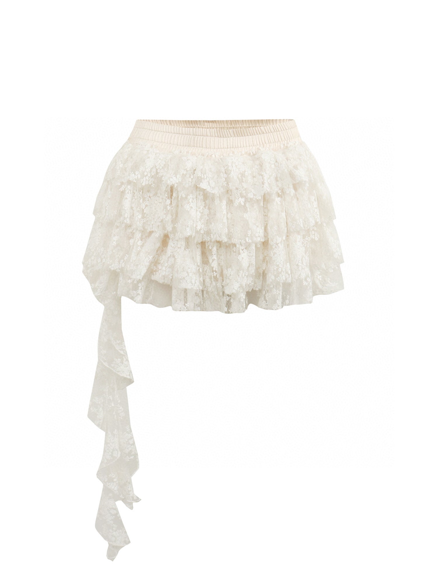 Jean Soo Halter neck lace irregular camisole + skirt set