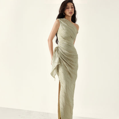 BYDENIO Oliver asymmetric drapping bodycon dress