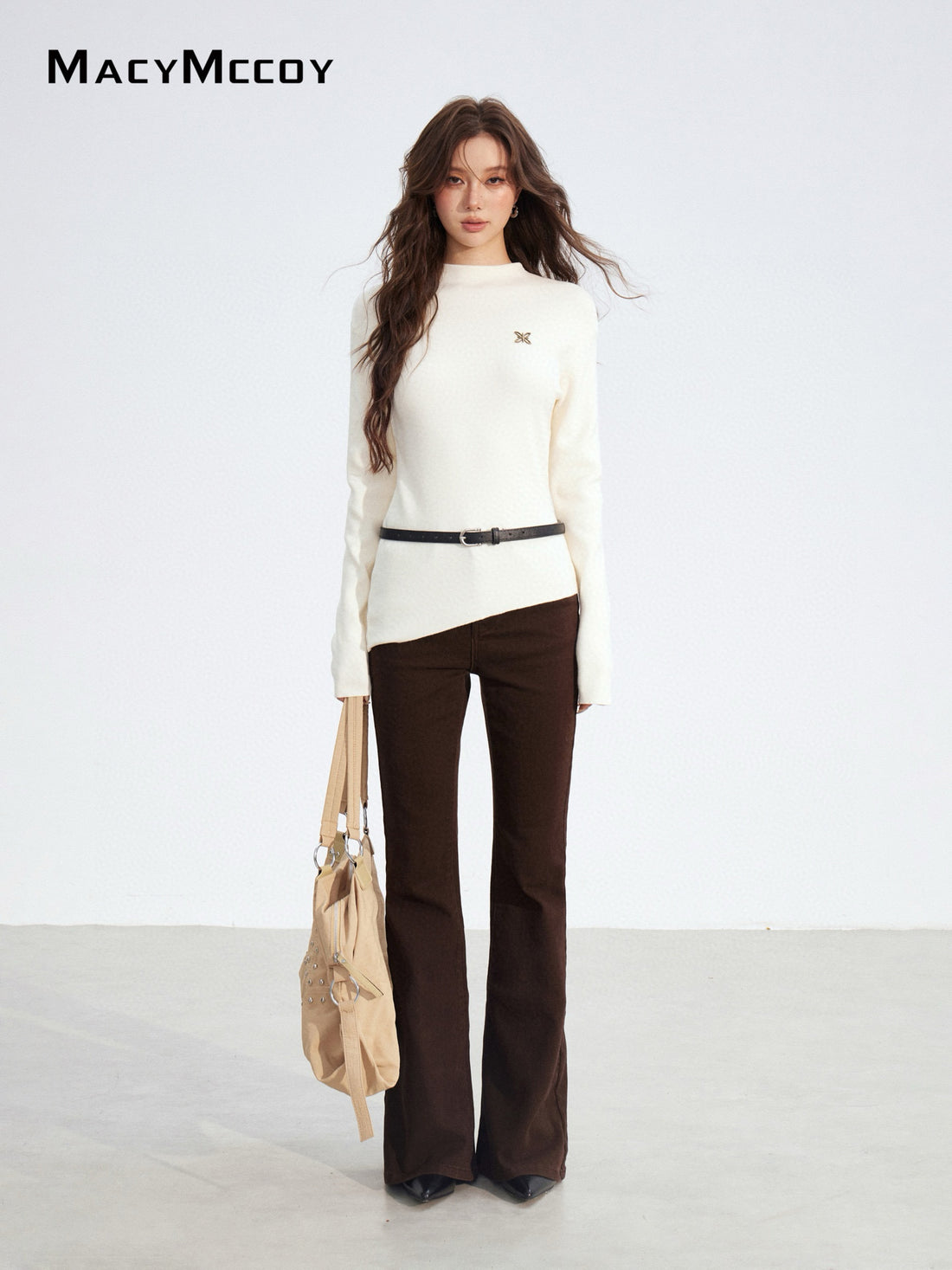 MacyMccoy MMC2025187 Irregular knitted base top