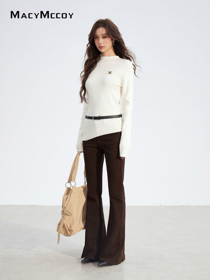 MacyMccoy MMC2025187 Irregular knitted base top