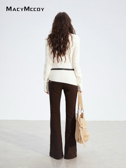 MacyMccoy MMC2025187 Irregular knitted base top