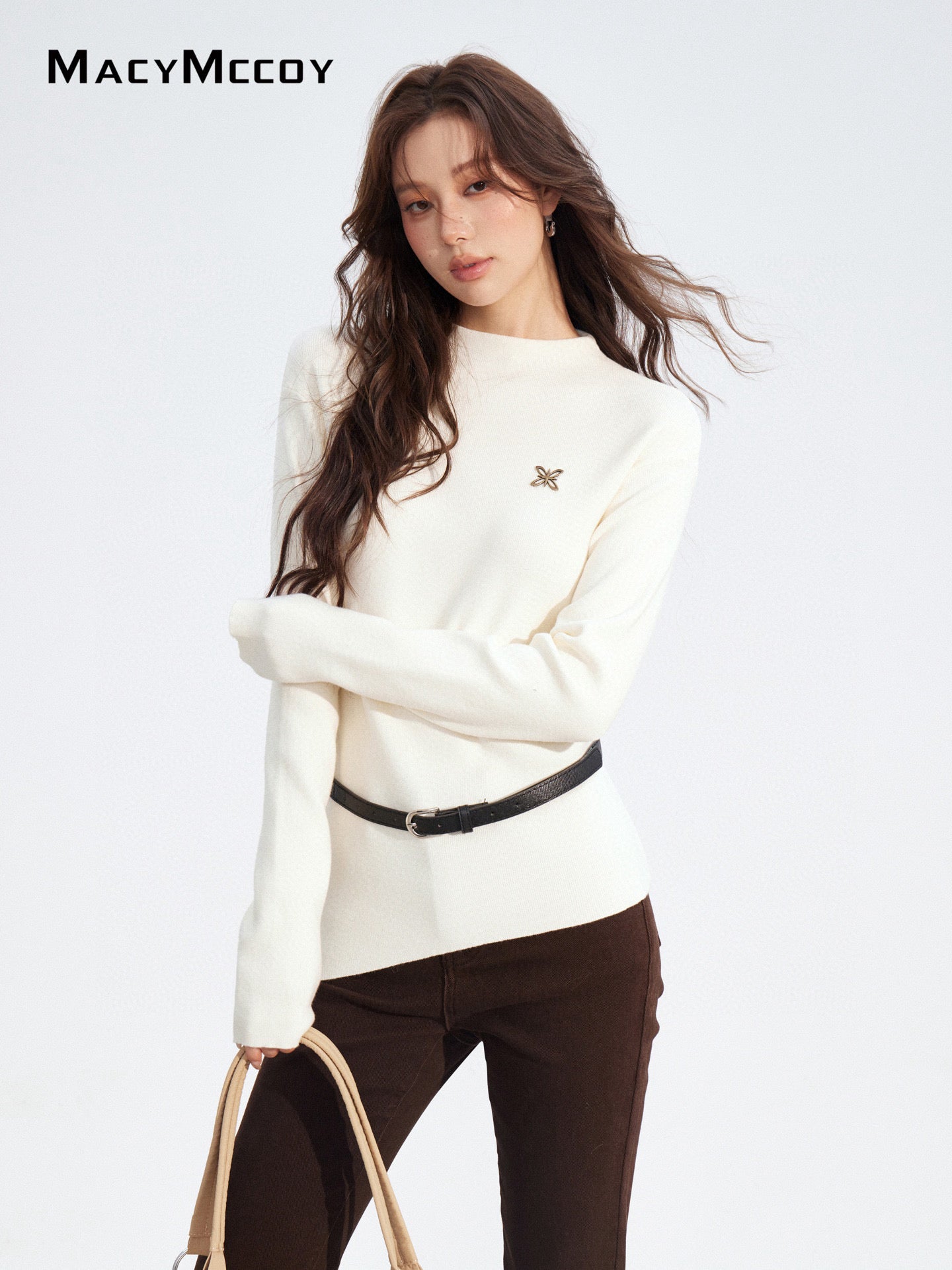 MacyMccoy MMC2025187 Irregular knitted base top