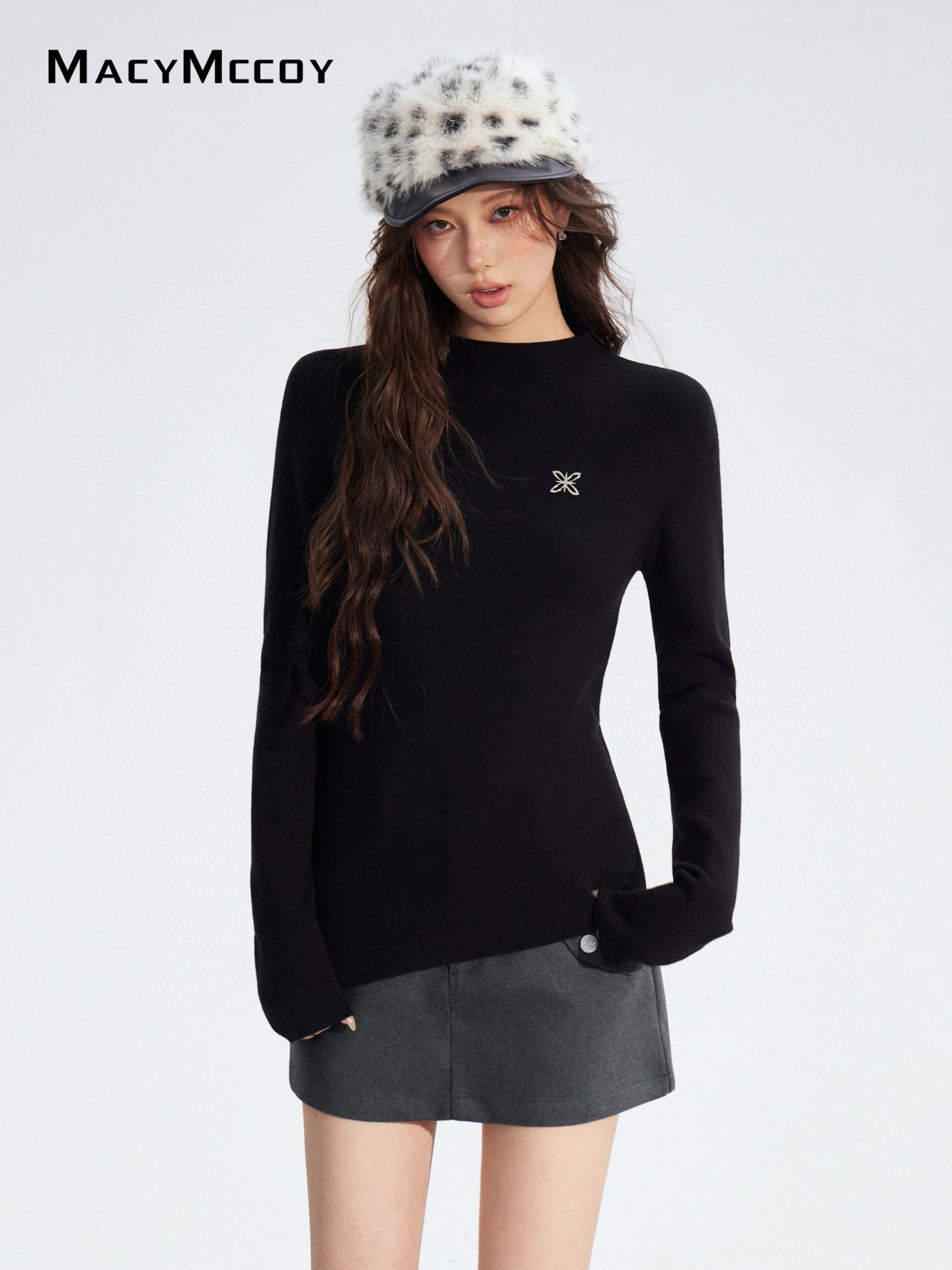 MacyMccoy MMC2025187 Irregular knitted base top