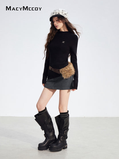 MacyMccoy MMC2025187 Irregular knitted base top