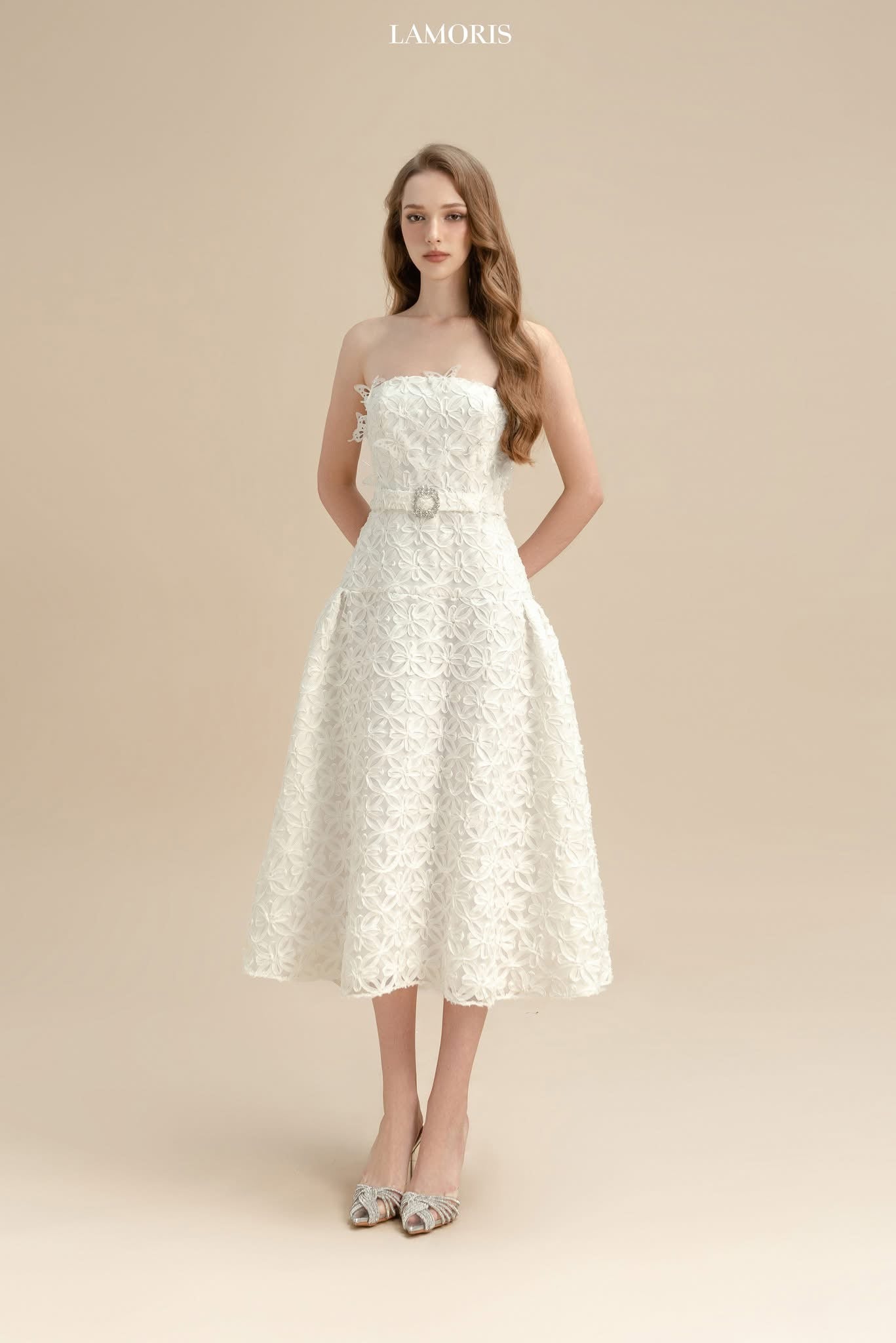 LAMORIS Lace Butterfly Dress