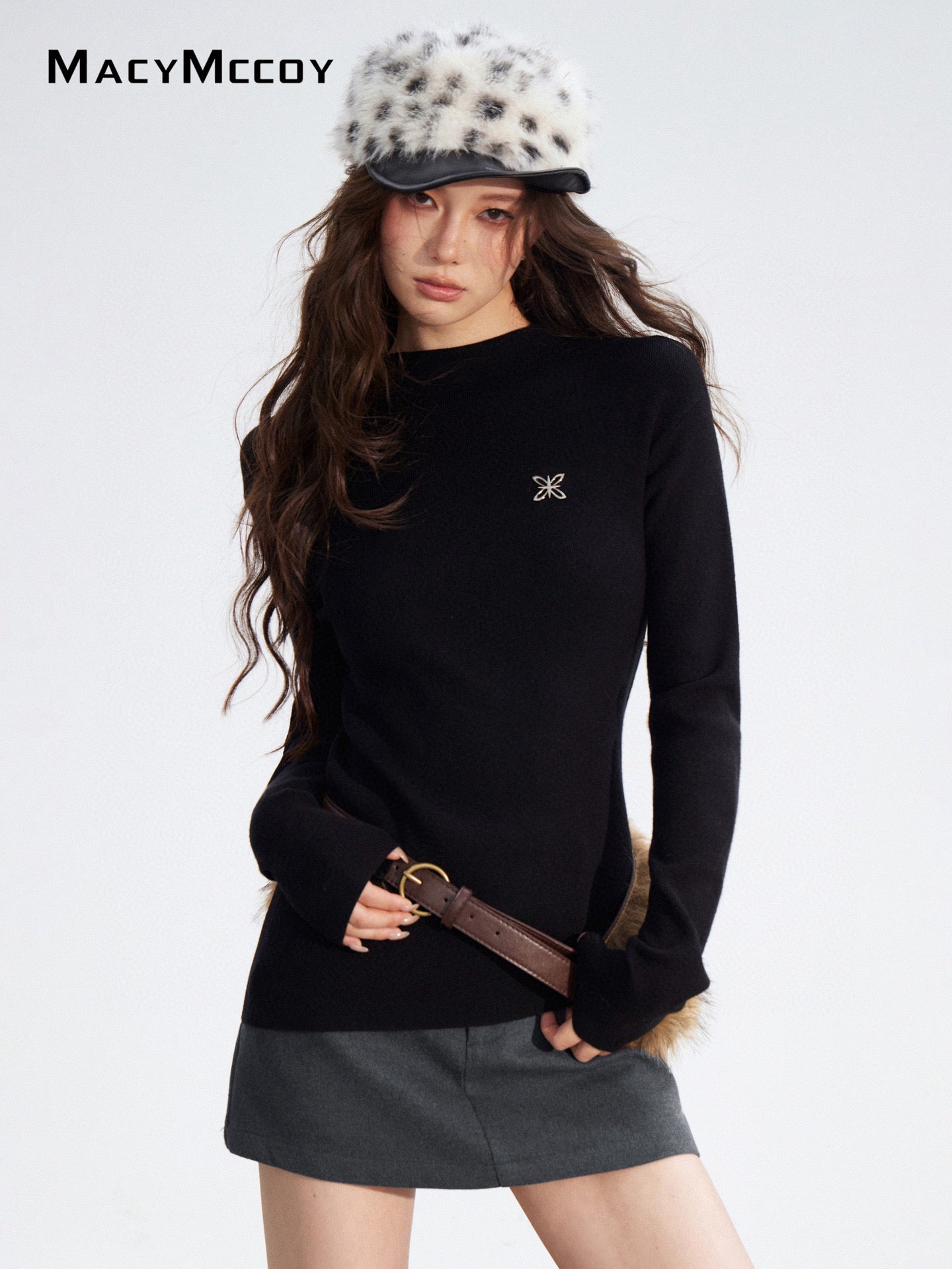 MacyMccoy MMC2025187 Irregular knitted base top