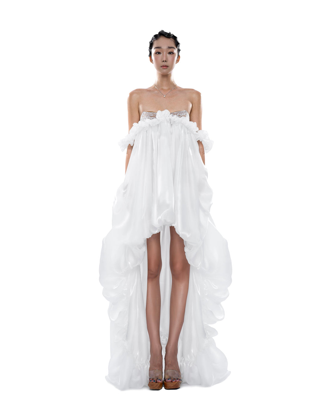 Huelleyrose Ily Dress-White