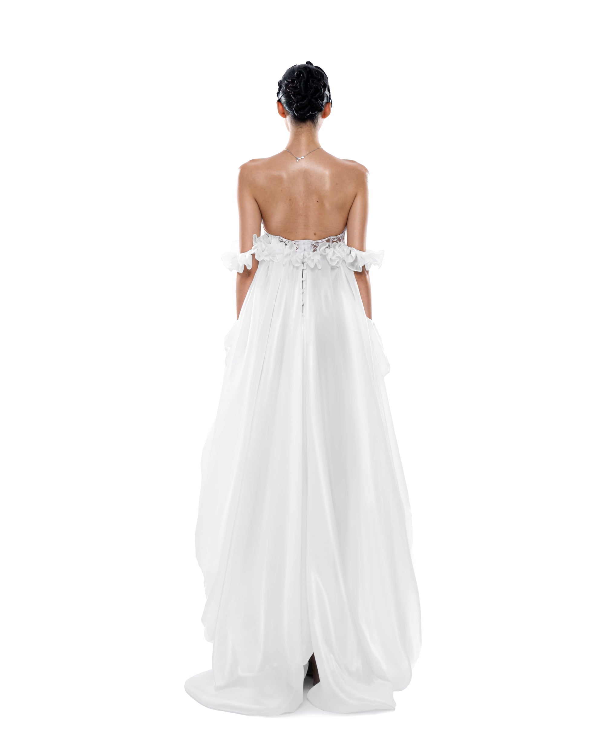 Huelleyrose Ily Dress-White