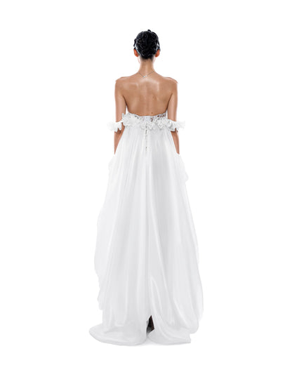 Huelleyrose Ily Dress-White