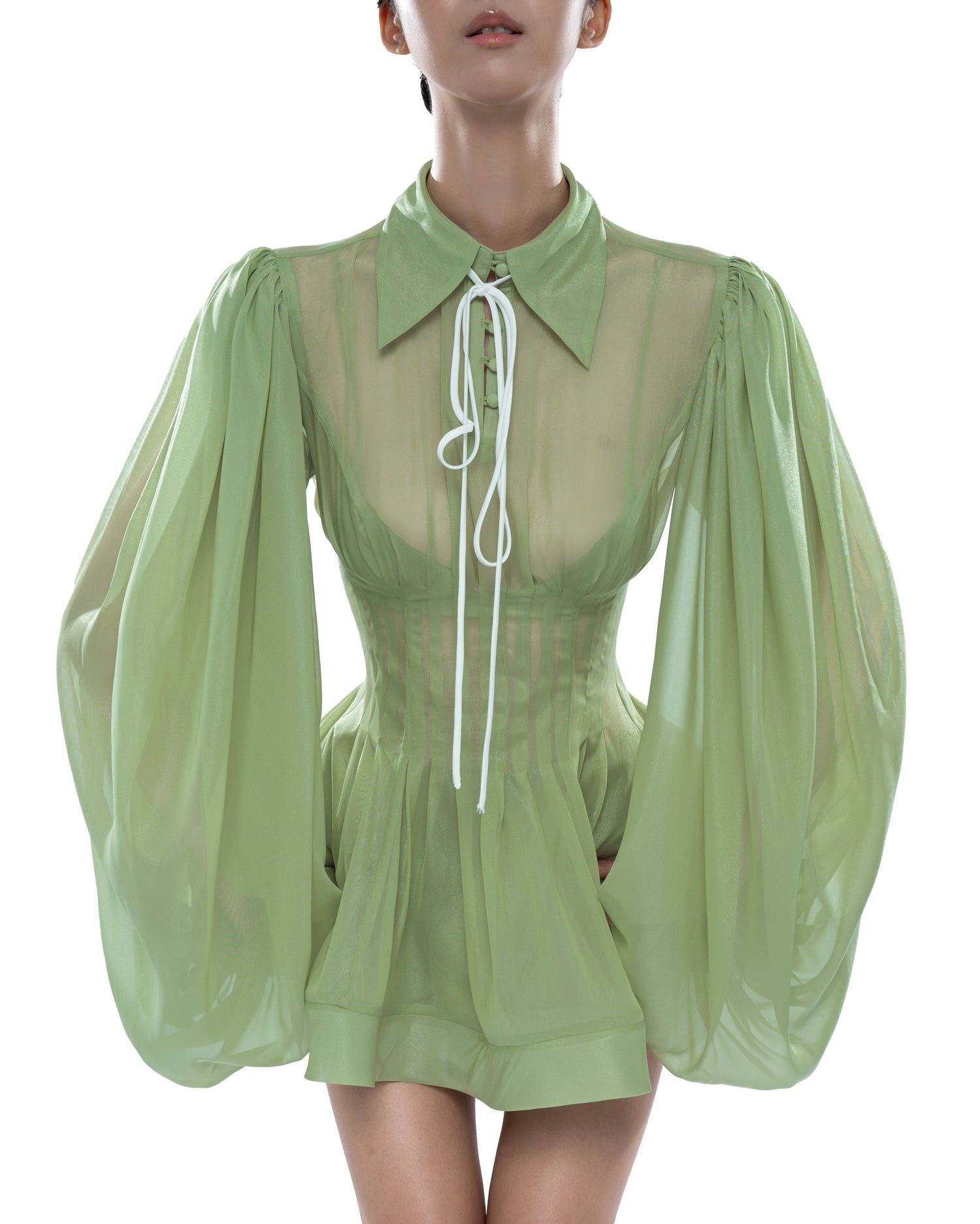 Huelleyrose Charlotte Dress-Green