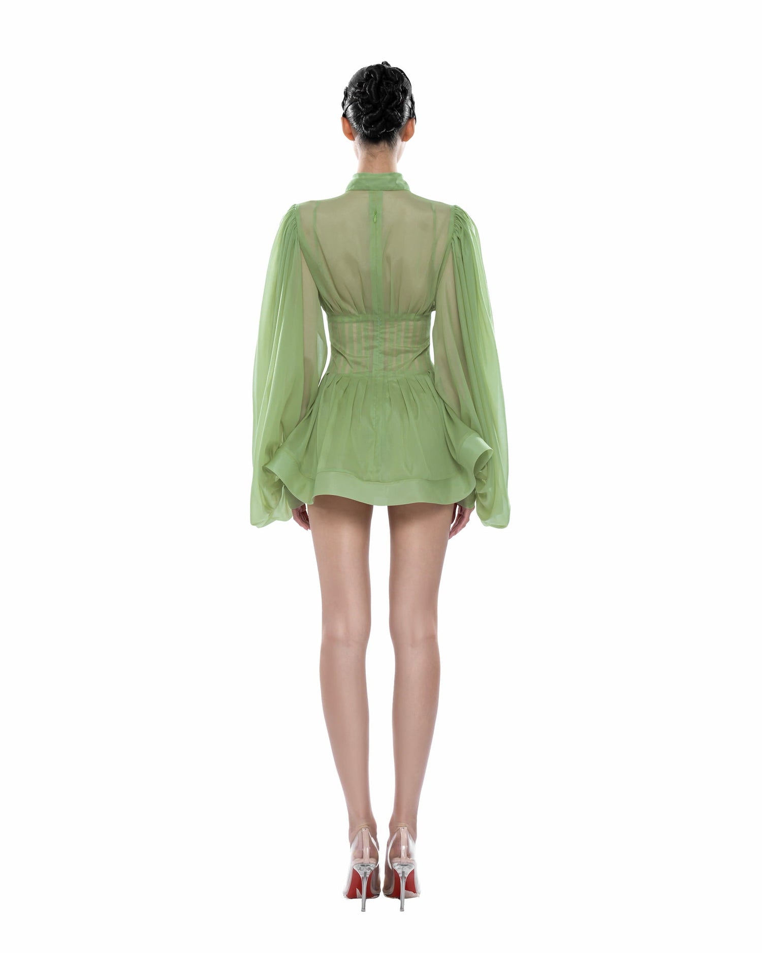 Huelleyrose Charlotte Dress-Green