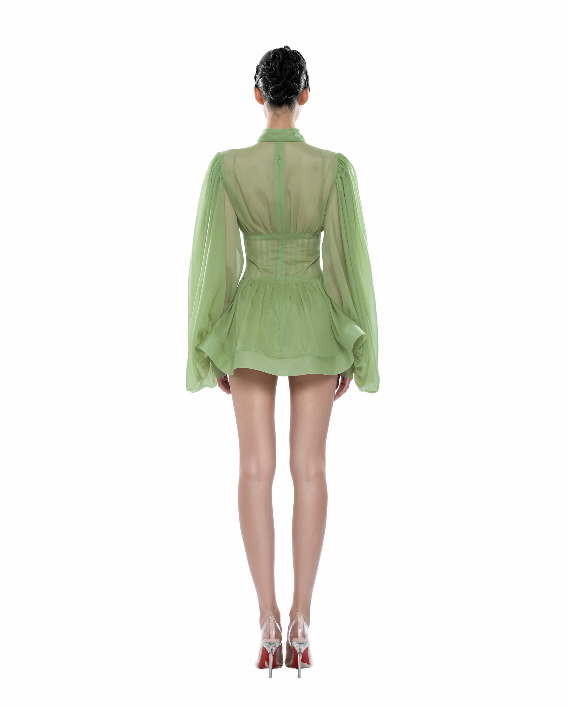 Huelleyrose Charlotte Dress-Green
