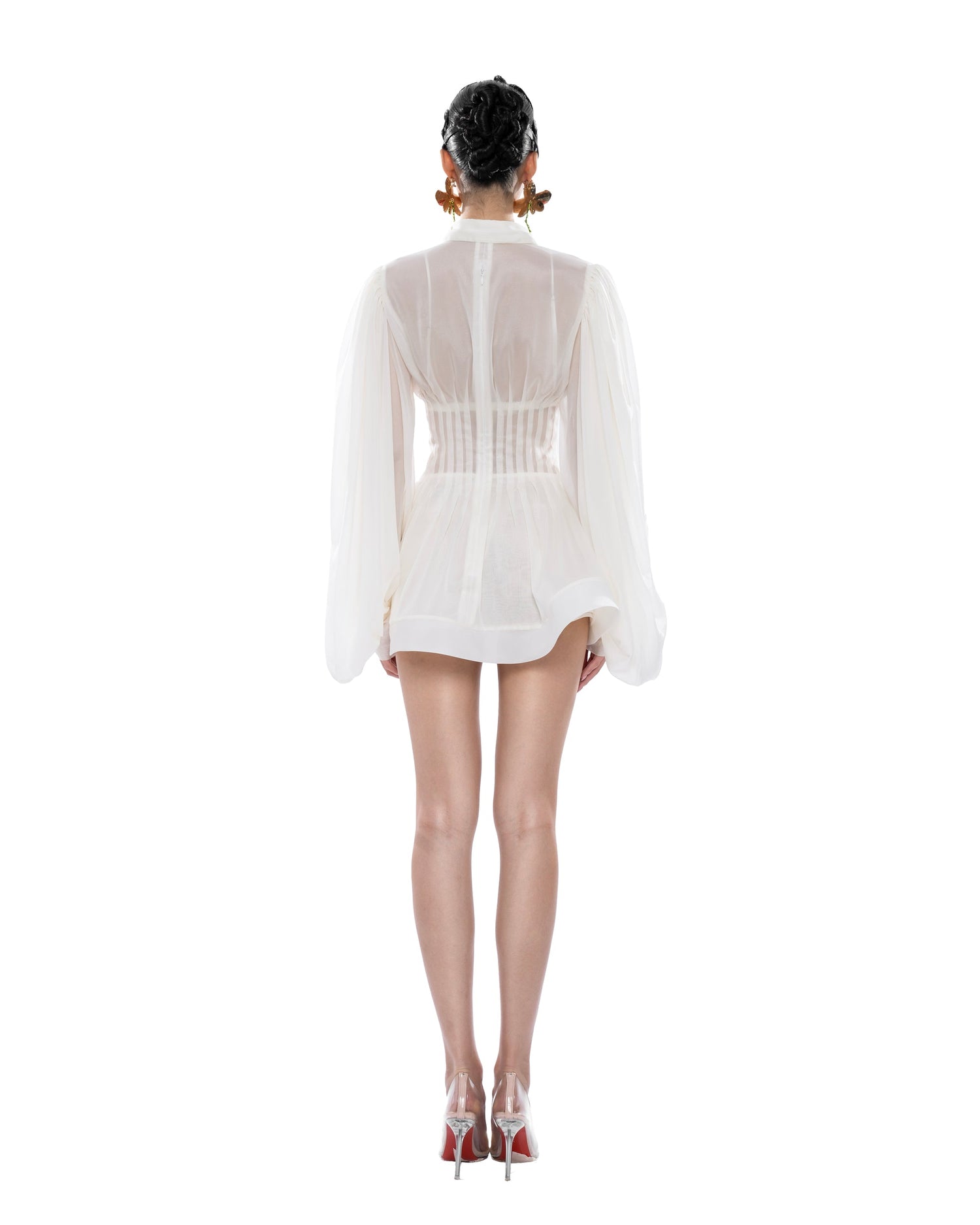 Huelleyrose Charlotte Dress-Cream