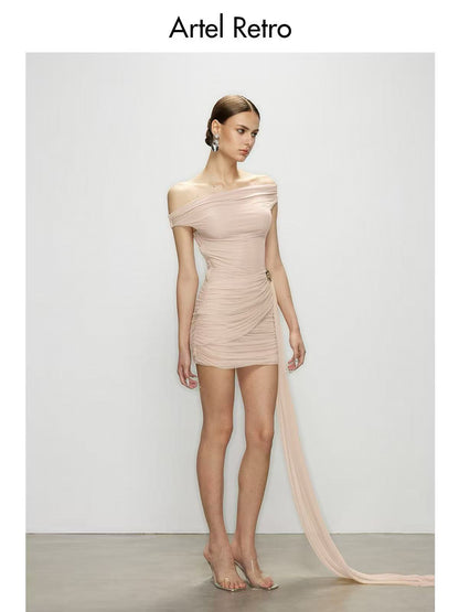 Artel Retro AR-25AW-DR018 Trailing mini dress (Pink)