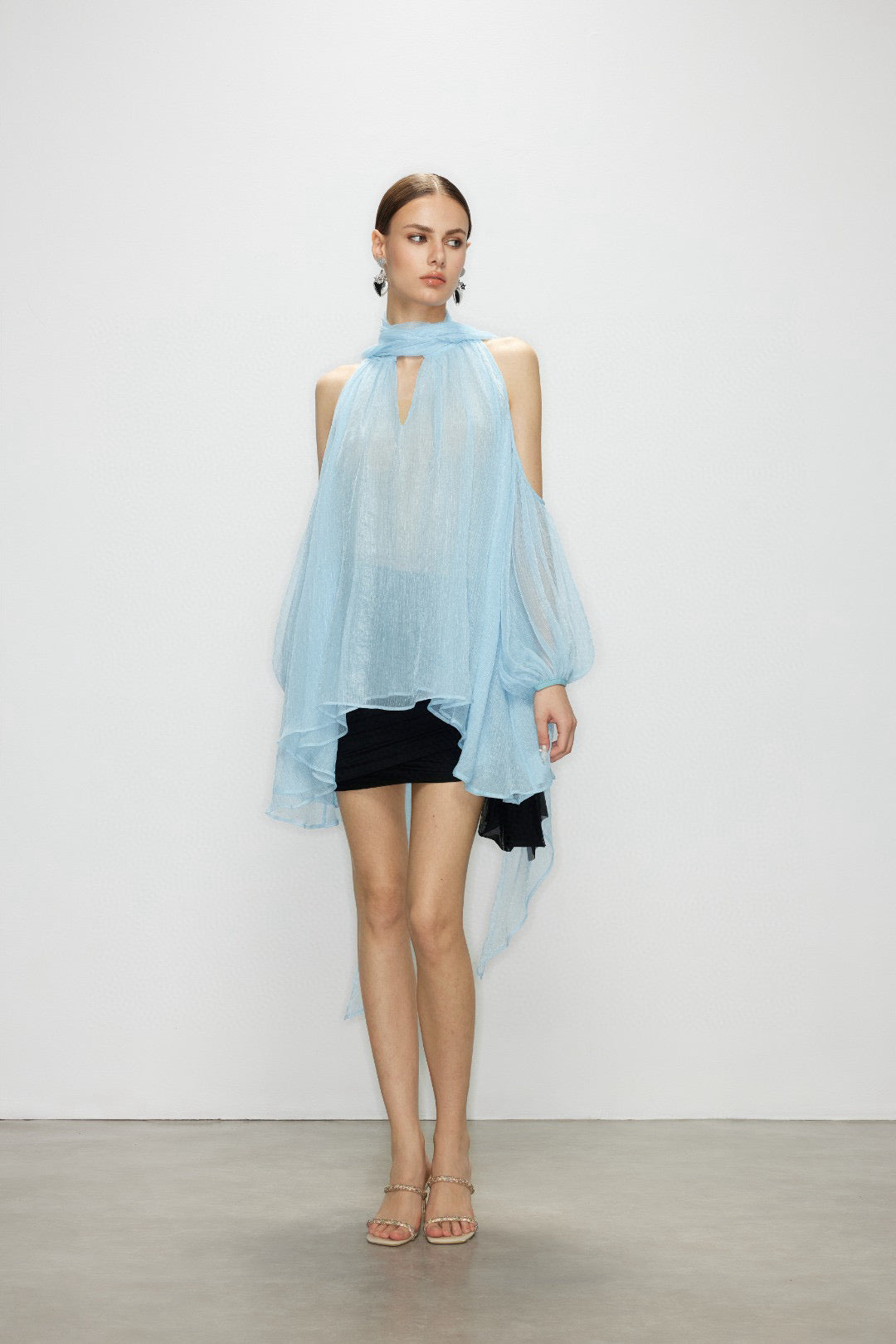 Artel Retro AR-25AW-SHT011 Airy off shoulder top (Blue)