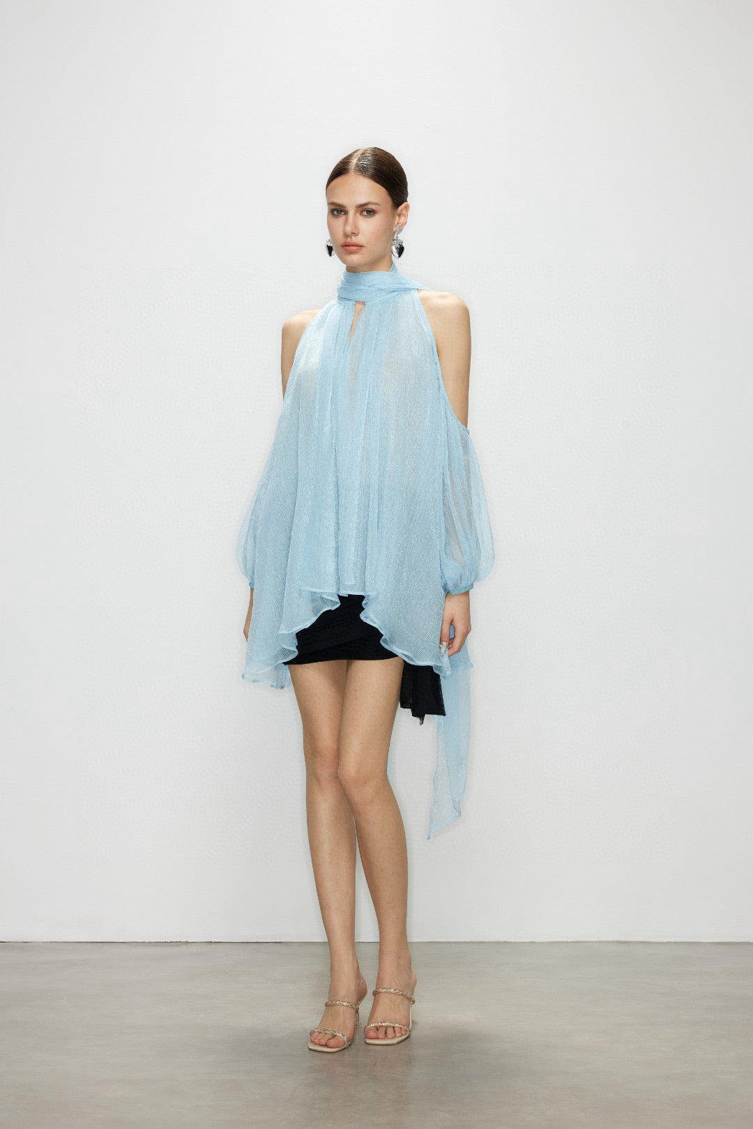 Artel Retro AR-25AW-SHT011 Airy off shoulder top (Blue)