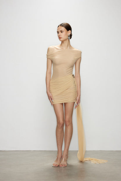 Artel Retro AR-25AW-DR002 Trailing mini dress (Beige)