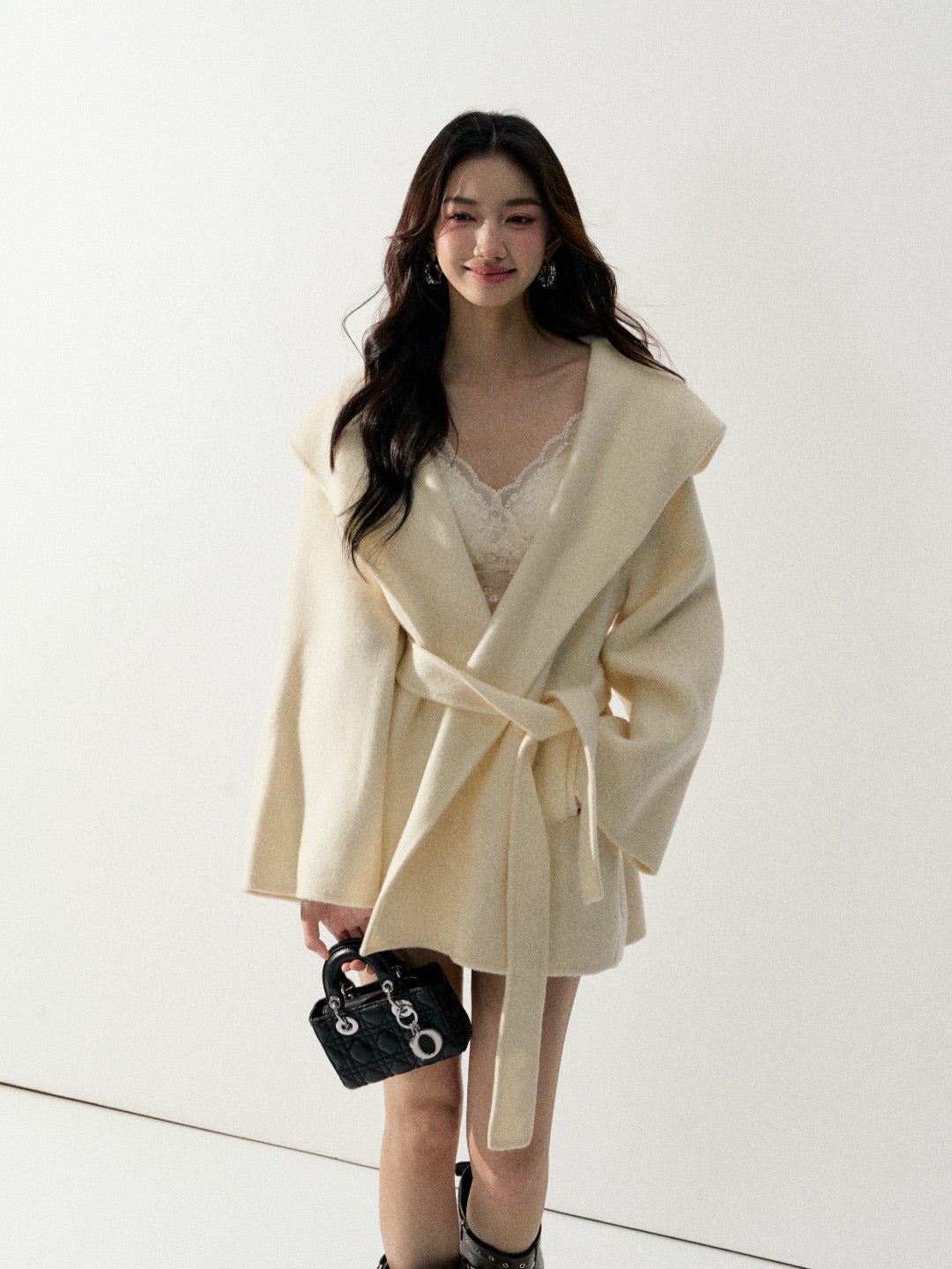 Lafreedom LAF350933 Hooded wool jacket