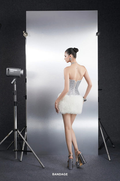 Bandage Dress Strap corset mini dress