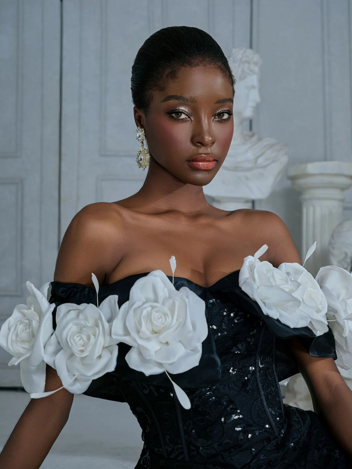 RITARA Mina Rose Black Dress