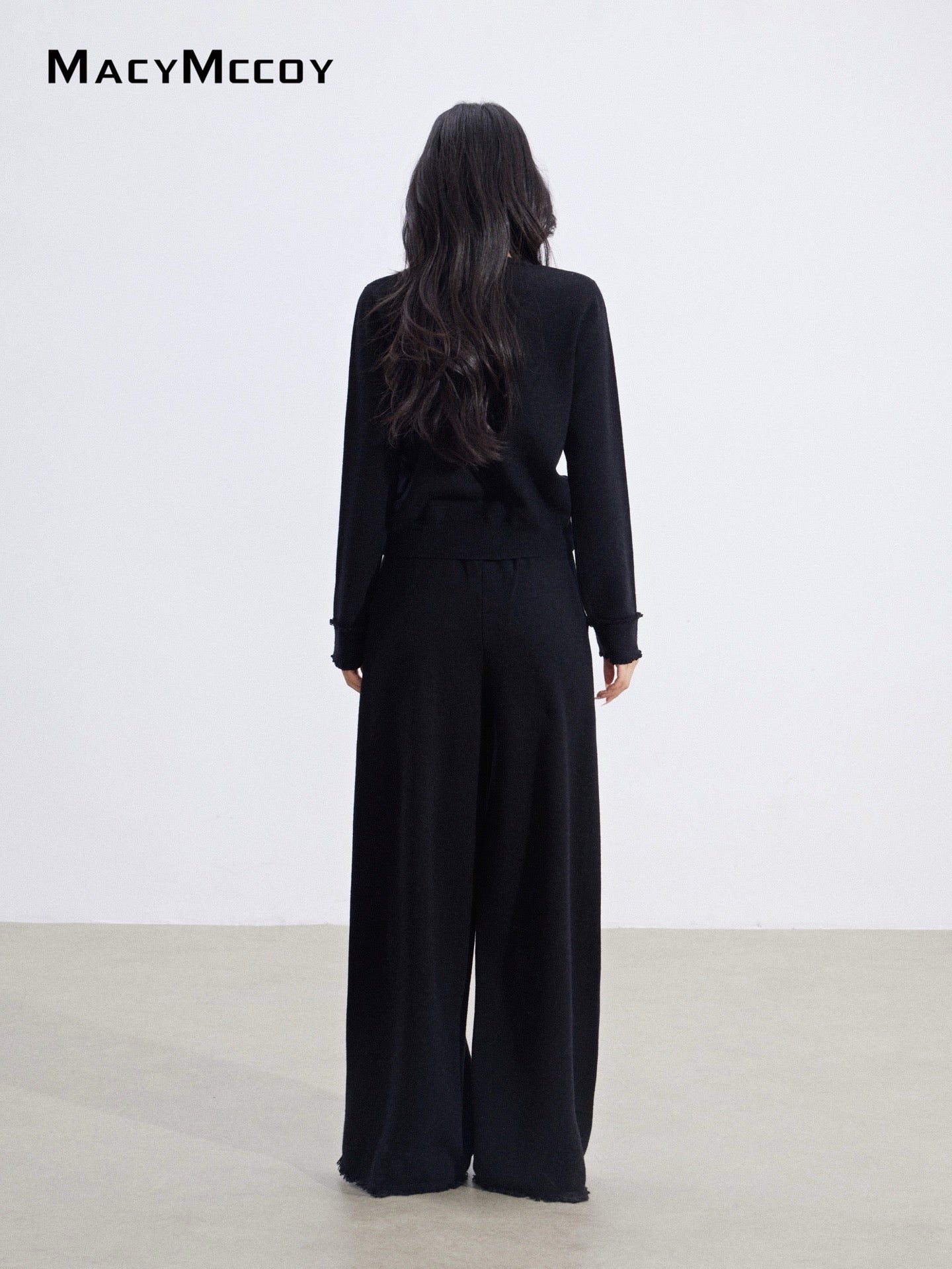 MacyMccoy MMC2026001 Fake two-piece knitted suit