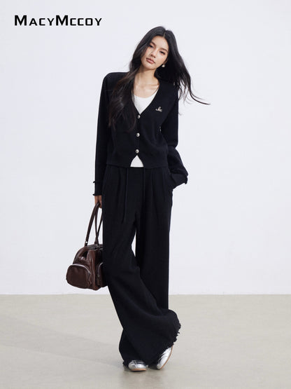 MacyMccoy MMC2026001 Fake two-piece knitted suit