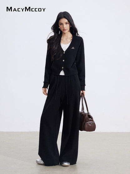 MacyMccoy MMC2026001 Fake two-piece knitted suit