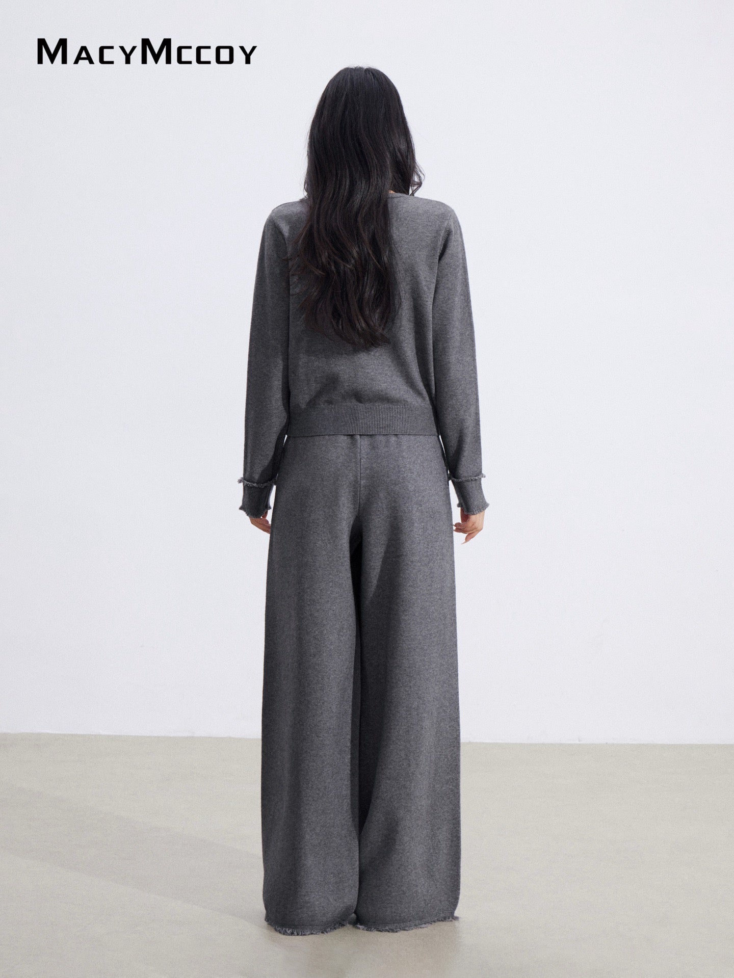 MacyMccoy MMC2026001 Fake two-piece knitted suit