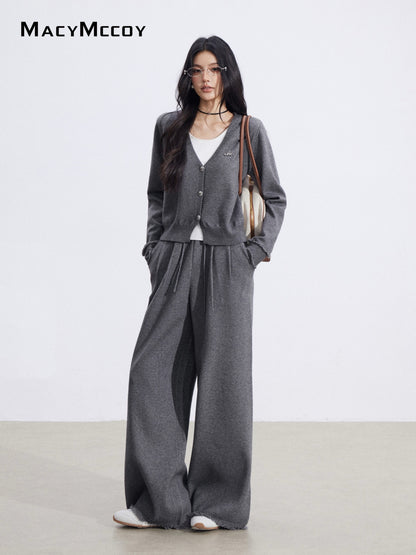 MacyMccoy MMC2026001 Fake two-piece knitted suit