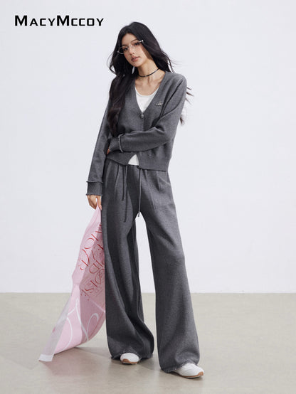 MacyMccoy MMC2026001 Fake two-piece knitted suit