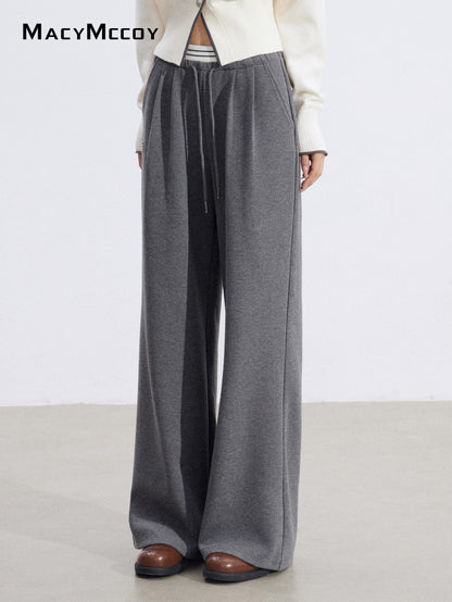 MacyMccoy MMC2026015 Fake two piece spliced wide leg pants