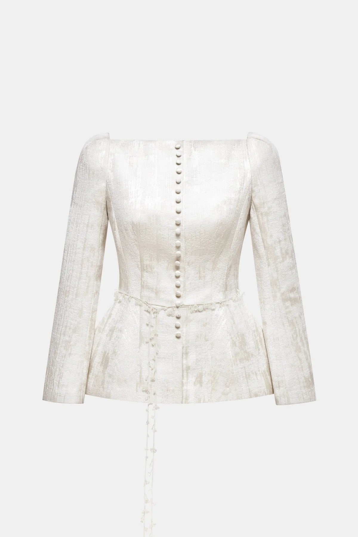 Montsand Ivory Brocade Blazer &amp; Ivory Brocade Mini Skirt