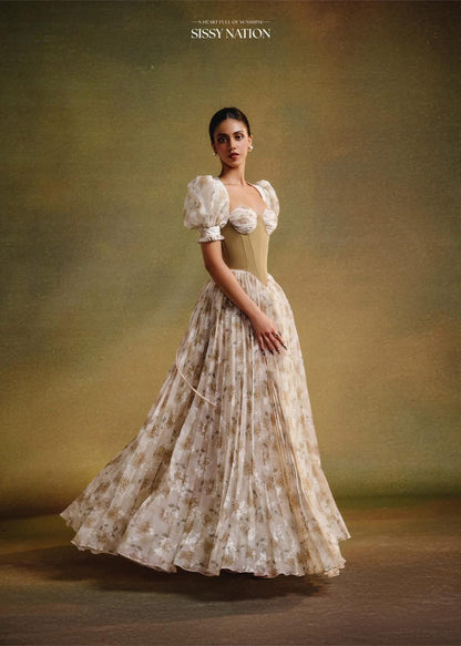 Sissy Forbidden Corset Pleated Dress