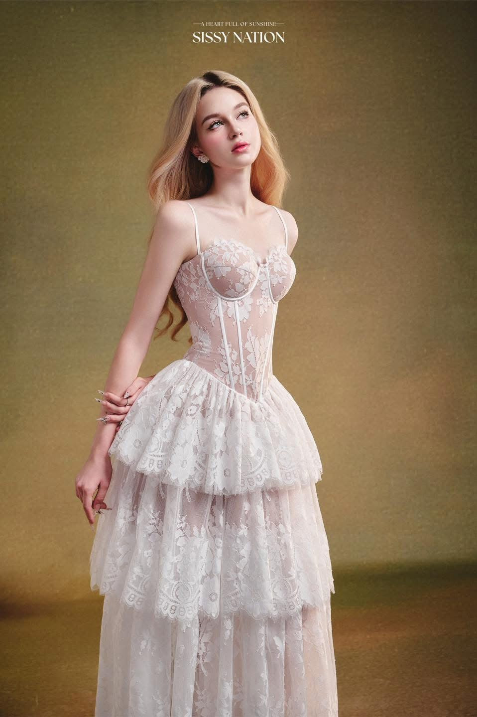 Sissy The Feather Corset Dress