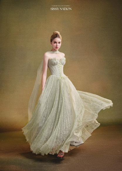 Sissy Twilight Corset Pleated Dress