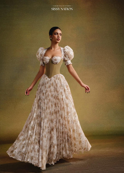 Sissy Forbidden Corset Pleated Dress