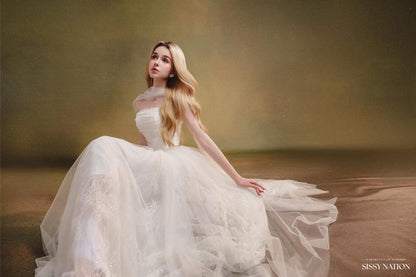 Sissy Amelia Corset Dress- white