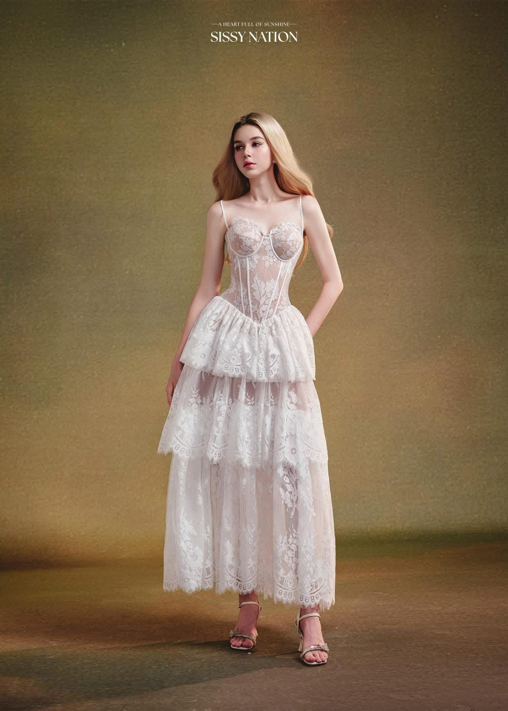 Sissy The Feather Corset Dress