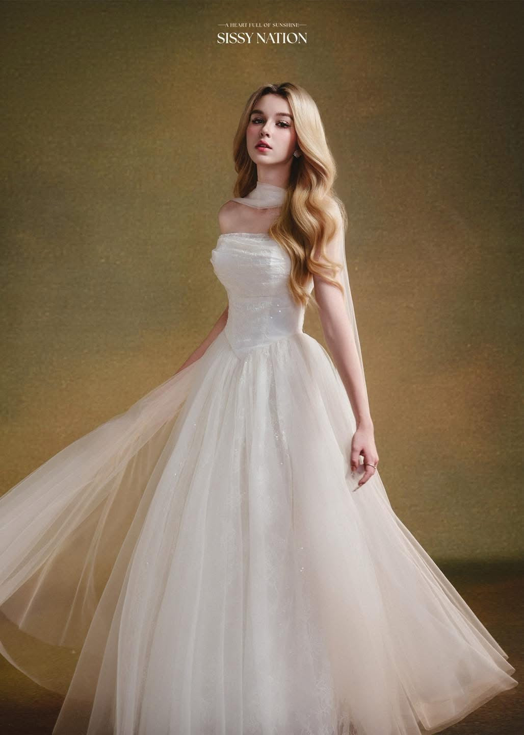 Sissy Amelia Corset Dress- white