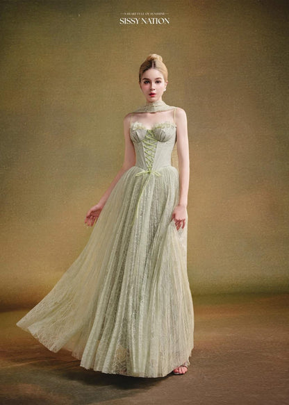 Sissy Twilight Corset Pleated Dress