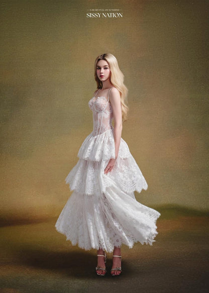 Sissy The Feather Corset Dress