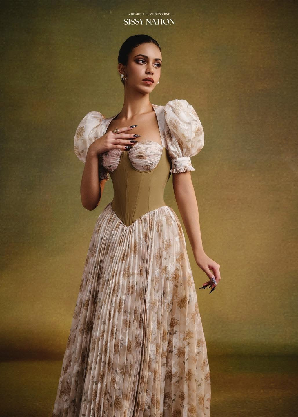 Sissy Forbidden Corset Pleated Dress