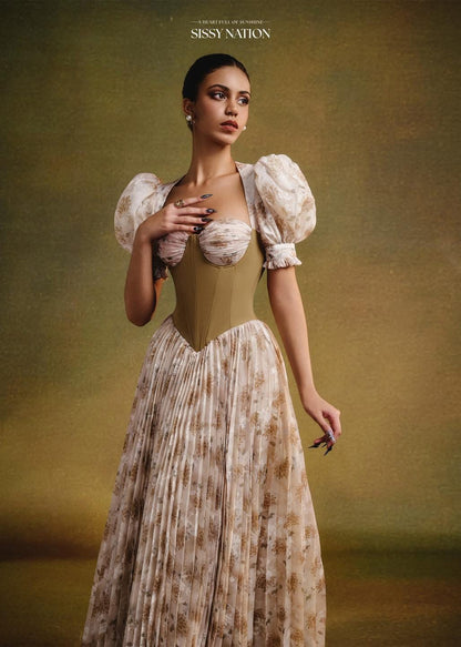 Sissy Forbidden Corset Pleated Dress